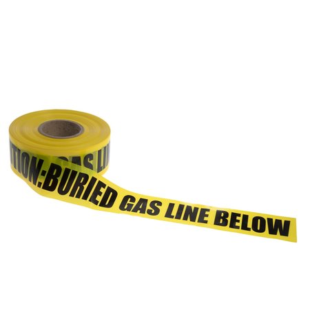 BLACK SWAN Non-Detectable Marking Tape, Yellow, Gas Line 3" X 1000Ft 15460